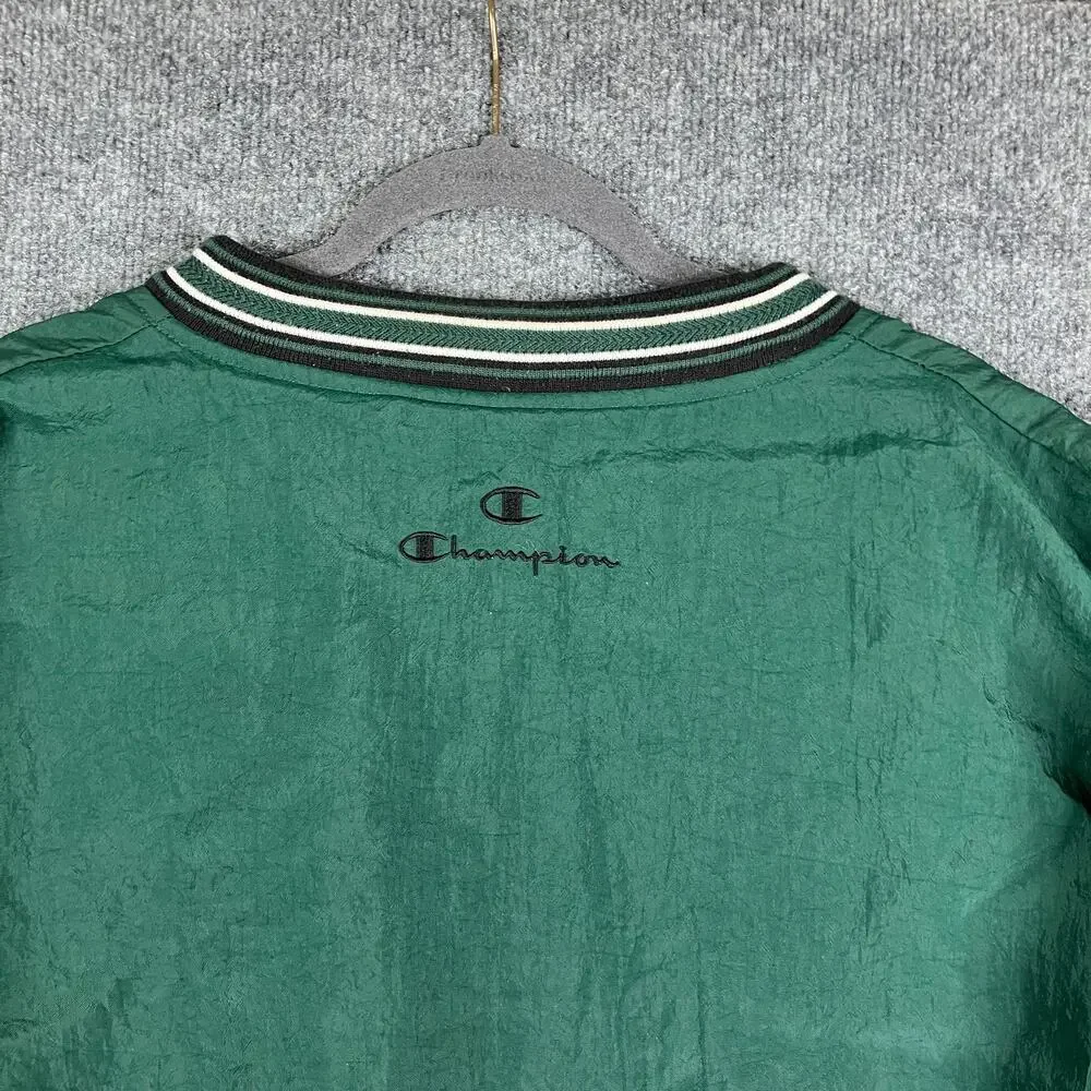 Champion Jacket‎ Mens XL Green V-Neck Pullover Windbreaker Northwest Missouri